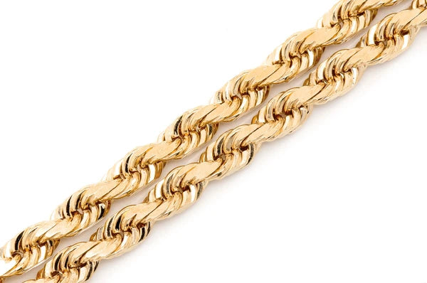 Icebox - 4.5MM Rope 14k Solid Gold Chain