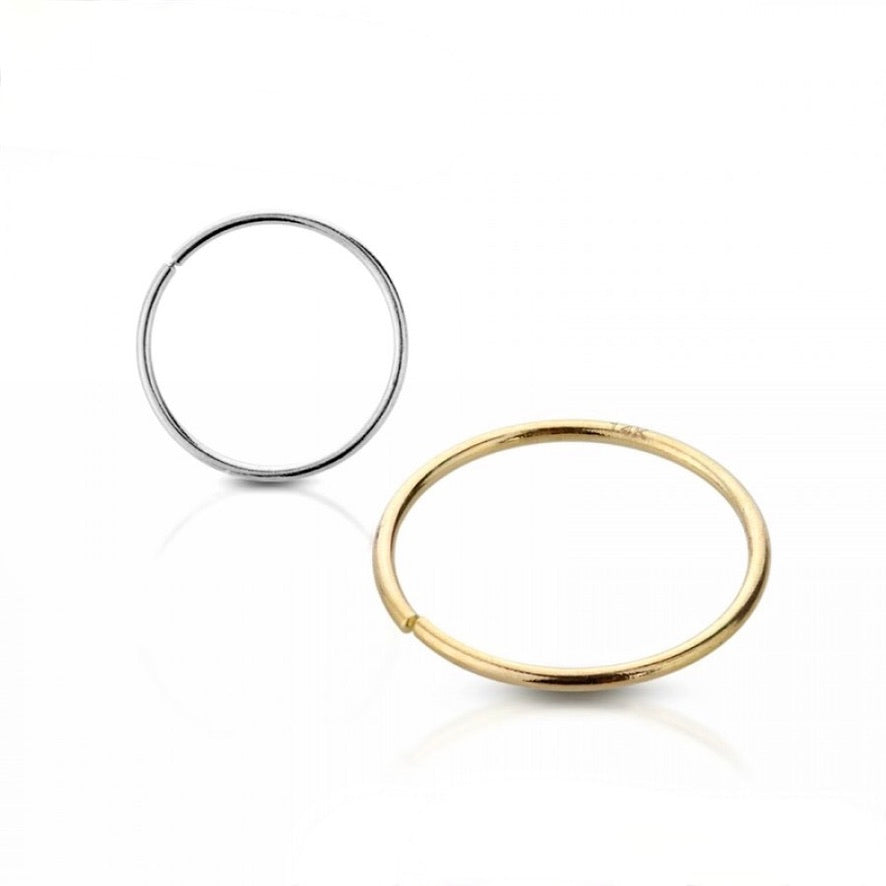 14 KARAT GOLD NOSE HOOP